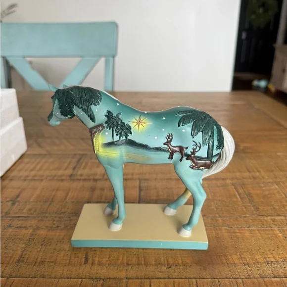 The Trail Of Painted Ponies In A Manger RETIRED Christmas Collectible - Picture 4 of 12